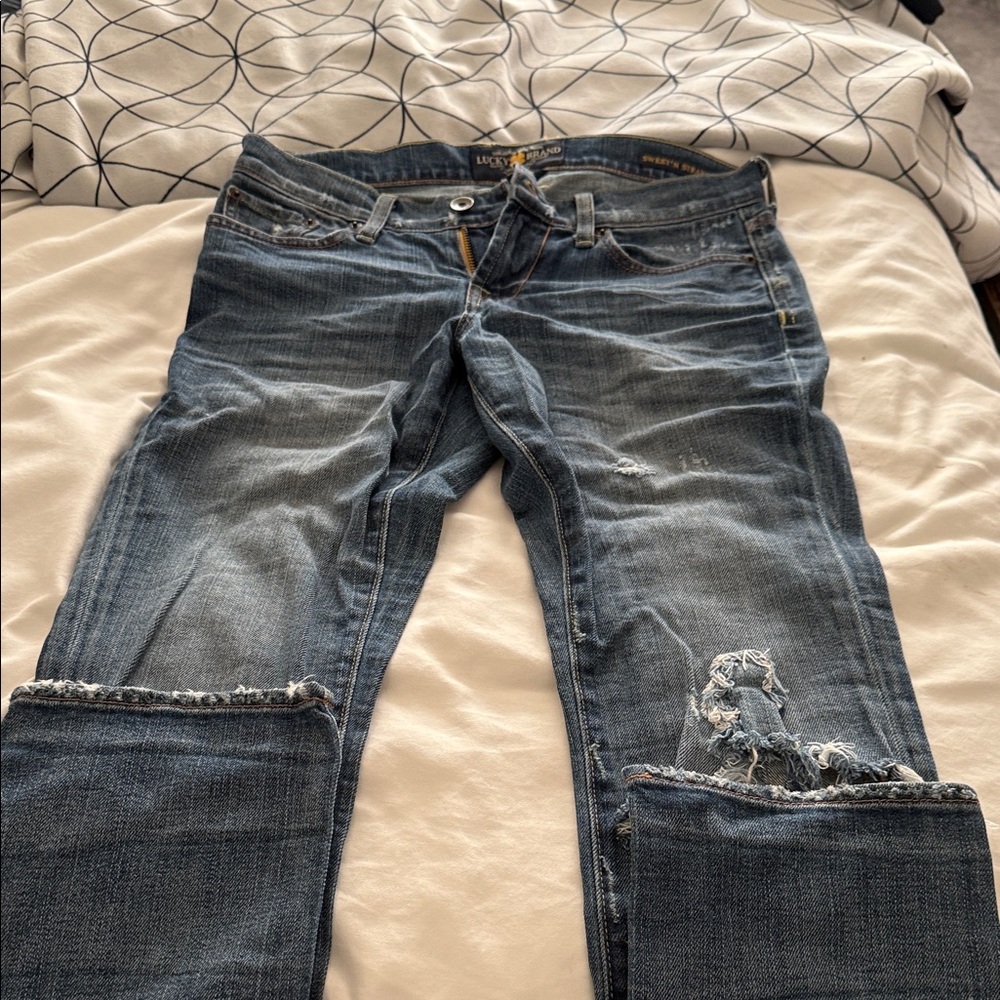 Lucky Brand Women's Distressed Sweet n Straight Jeans